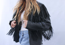 Load image into Gallery viewer, Wild Side Fringe Moto Jacket
