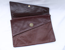 Load image into Gallery viewer, Roma Double Flap Leather Clutch