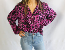 Load image into Gallery viewer, Cheetah Who Silk Blouse