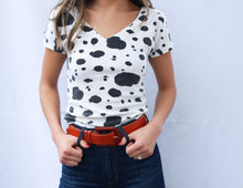 Load image into Gallery viewer, Kylie Cowhide Tee