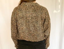 Load image into Gallery viewer, Quinn Leopard Silk Blouse