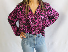 Load image into Gallery viewer, Cheetah Who Silk Blouse
