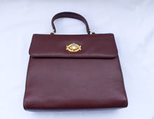 Load image into Gallery viewer, Gemma Burgundy Leather Top Handle
