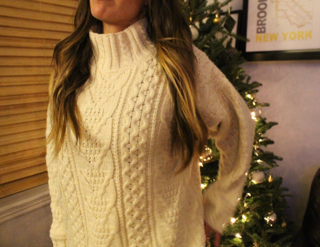 Fireside Cable Knit Sweater